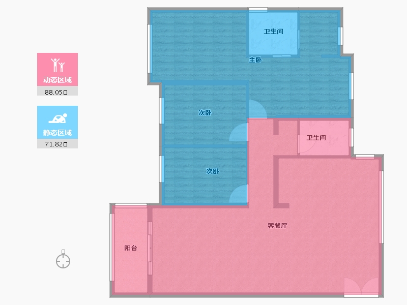 湖北省-黄石市-宏维半岛-147.00-户型库-动静分区