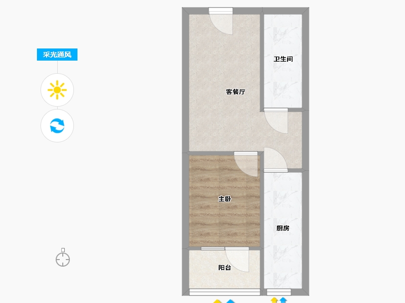 河北省-张家口市-京北香榭府-38.00-户型库-采光通风