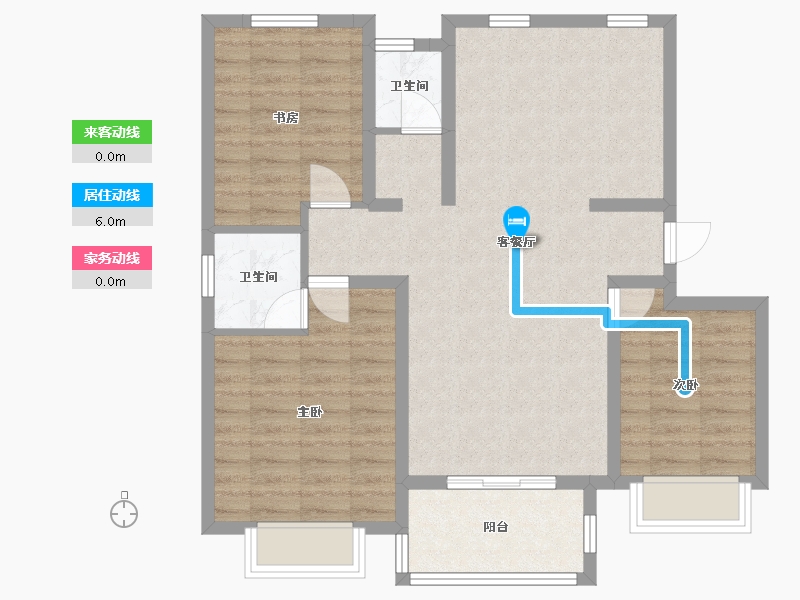 河北省-邯郸市-邯郸翡翠和苑开发项目-110.00-户型库-动静线