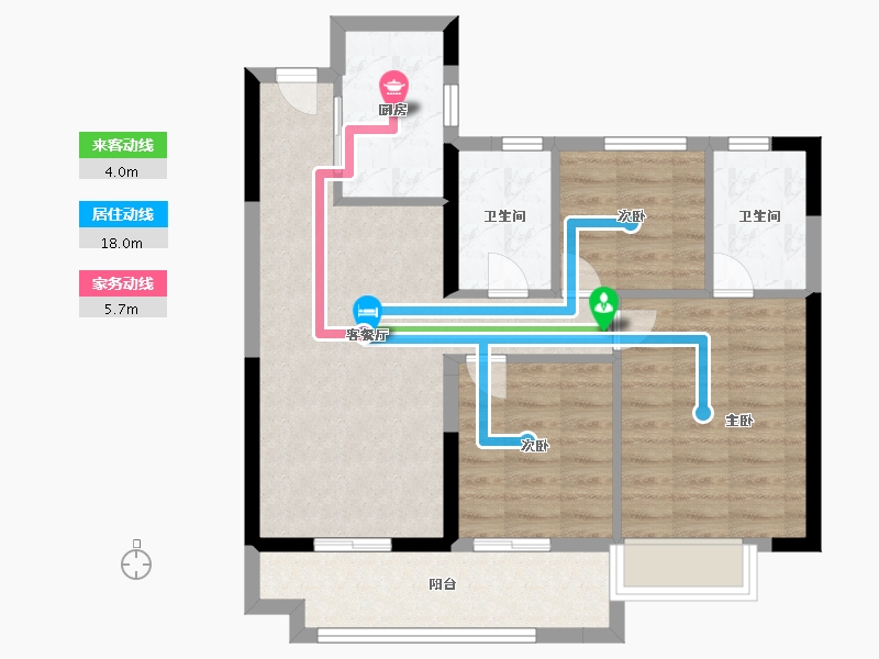 福建省-福州市-联发臻榕府-72.00-户型库-动静线