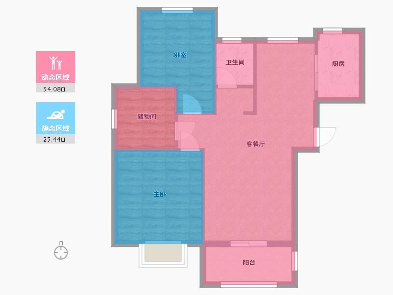 安徽省-合肥市-蜀沁园-西区-79.00-户型库-动静分区