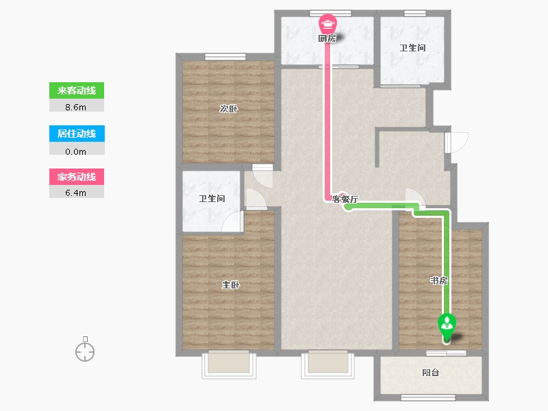 山东省-德州市-阳光·锦绣城-120.00-户型库-动静线