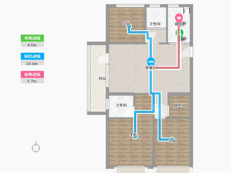 山东省-青岛市-碧桂园蓝谷之光-89.00-户型库-动静线