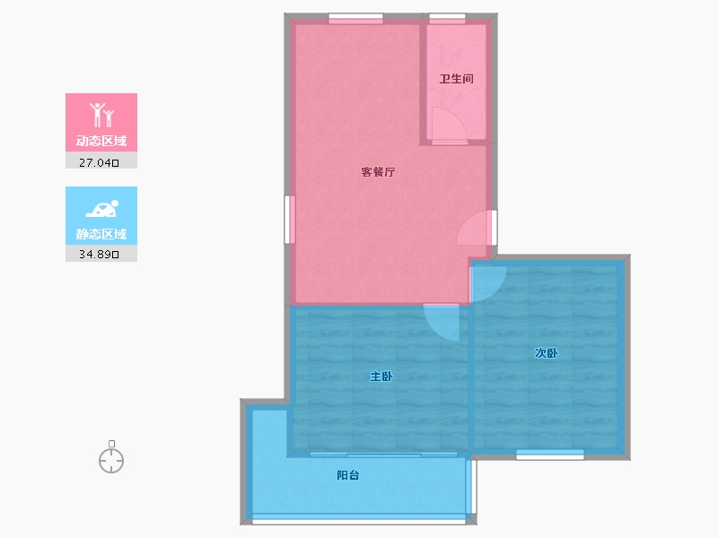 上海-上海市-共富一村-72.00-户型库-动静分区