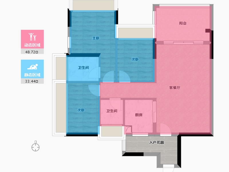 广东省-江门市-御凯名都-83.00-户型库-动静分区