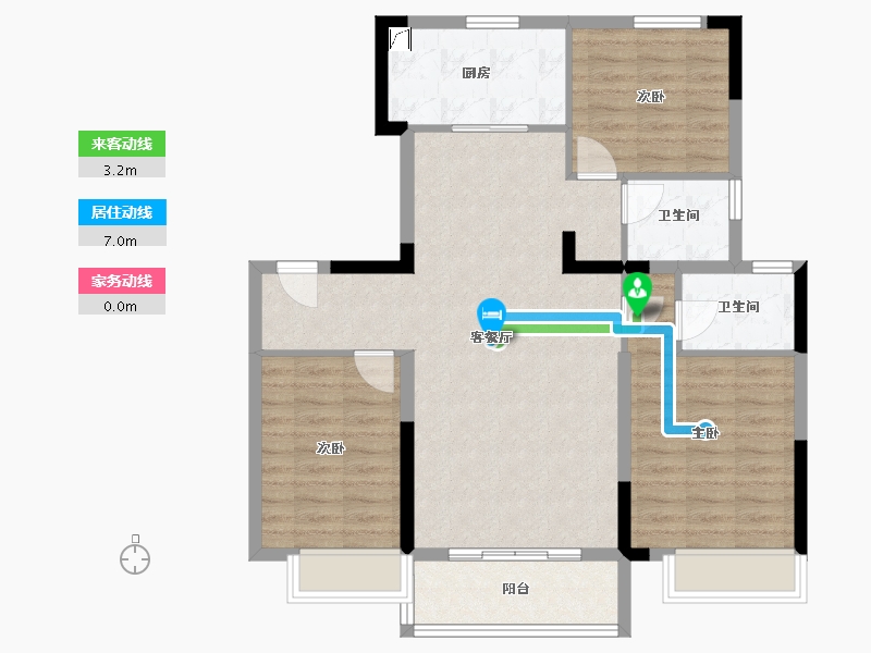 河北省-沧州市-碧桂园樾江山-91.00-户型库-动静线