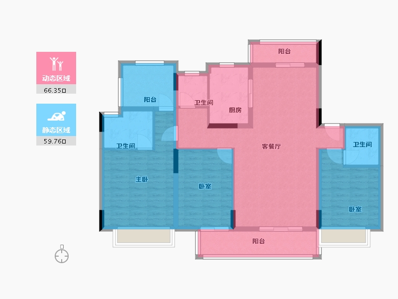 广西壮族自治区-柳州市-莲花龙光悦府-99.00-户型库-动静分区