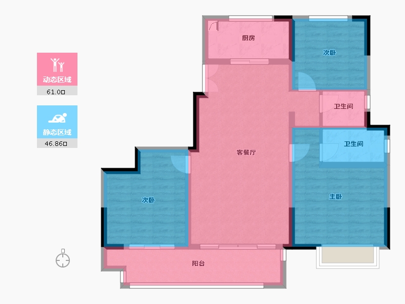 江苏省-常州市-香悦豪庭-97.00-户型库-动静分区