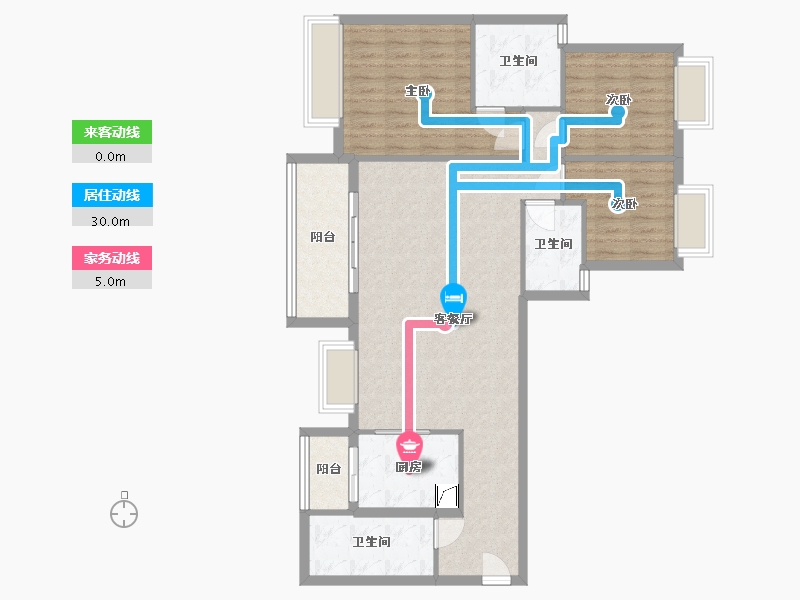 广东省-中山市-富元利和豪庭-120.00-户型库-动静线