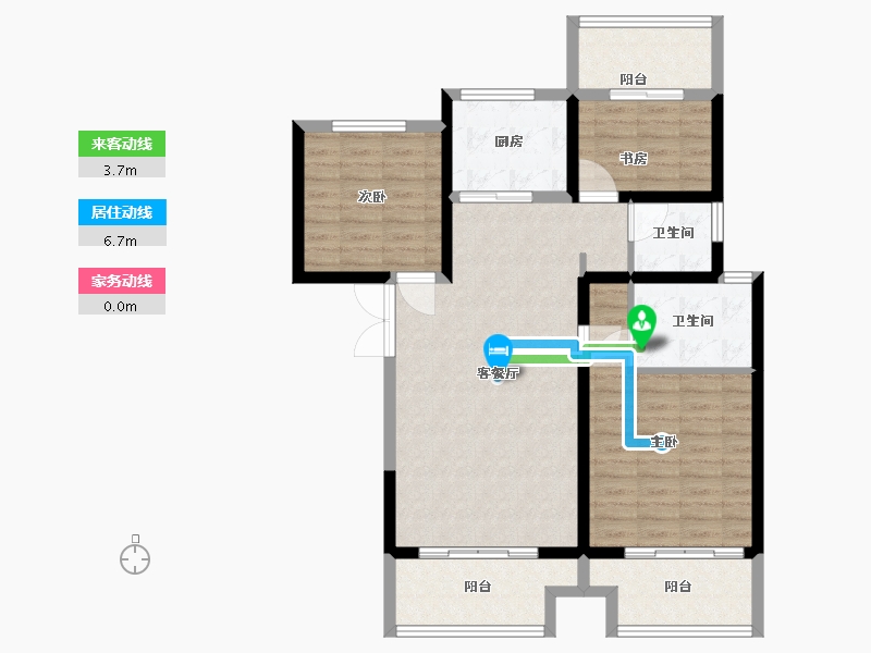 河南省-郑州市-永威西郡-98.00-户型库-动静线