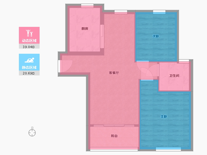 上海-上海市-汇福家园昌盛里-北区-58.00-户型库-动静分区