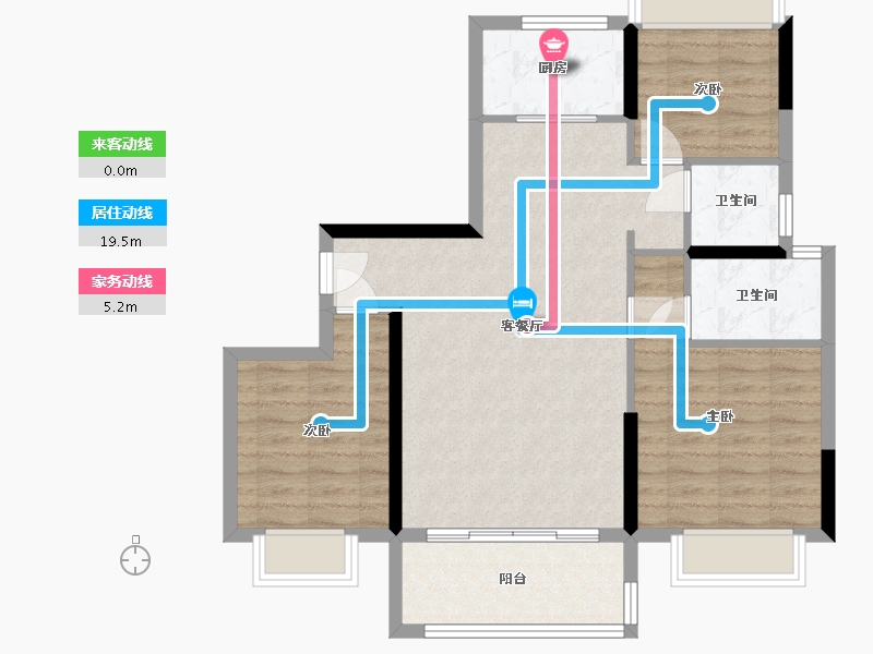 湖北省-黄冈市-国鼎华府-119.50-户型库-动静线