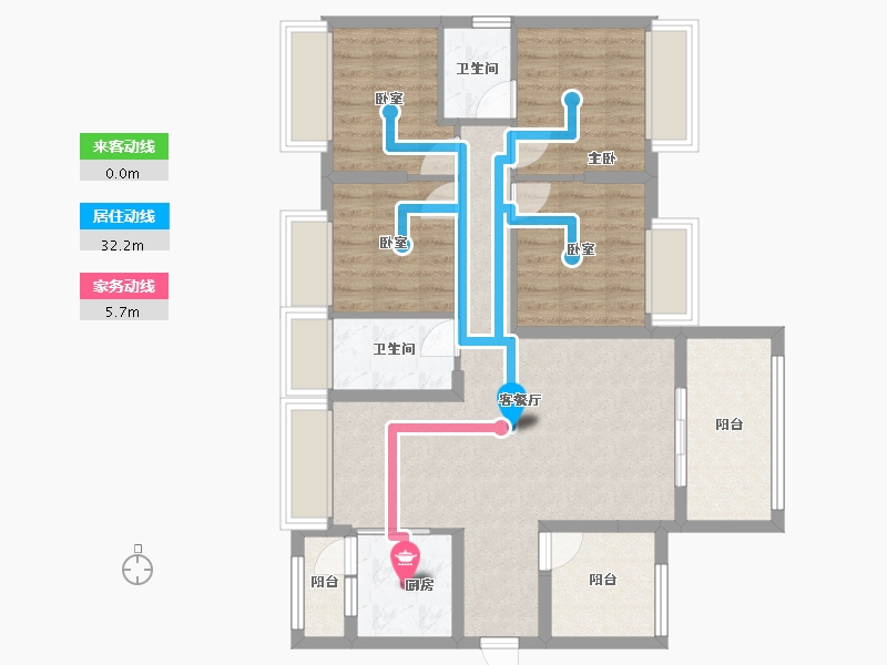 广东省-惠州市-牧云溪谷-95.00-户型库-动静线