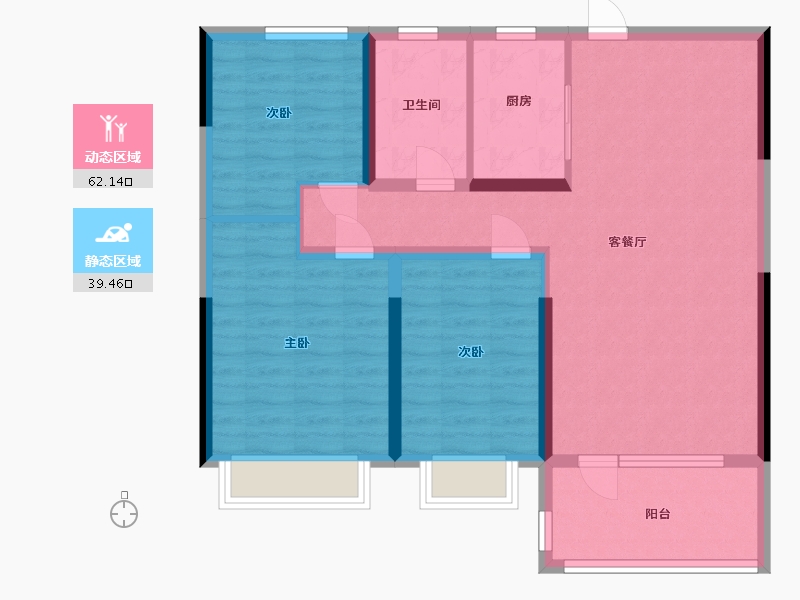 山东省-济宁市-龙城华府-91.00-户型库-动静分区