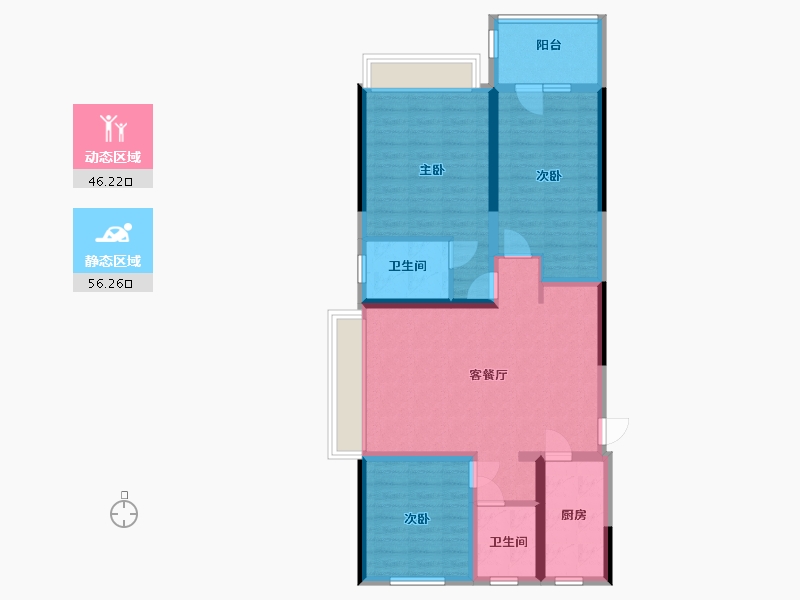 山东省-济宁市-龙城华府-91.00-户型库-动静分区