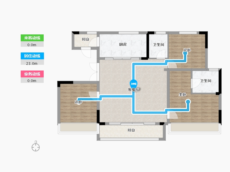 浙江省-杭州市-金隅森临澜府-112.00-户型库-动静线