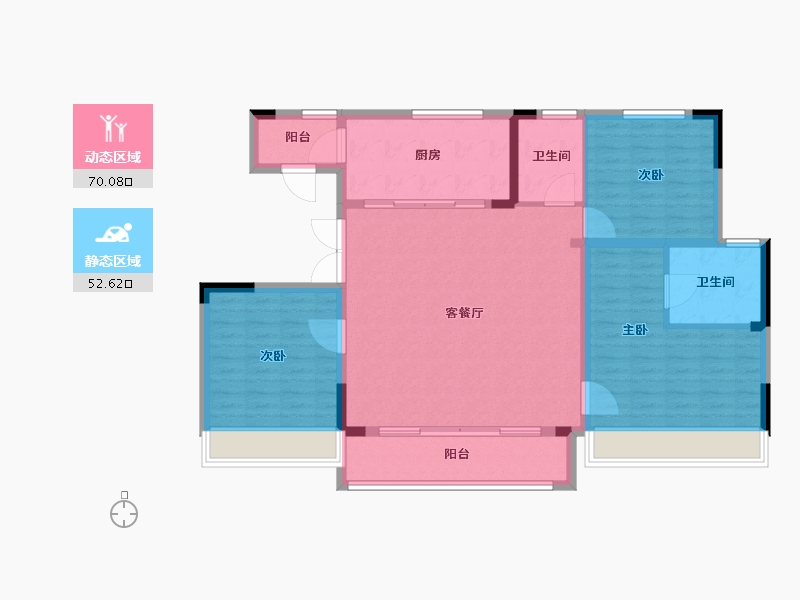 浙江省-杭州市-金隅森临澜府-112.00-户型库-动静分区