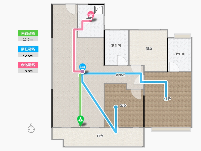 安徽省-滁州市-华侨城欢乐明湖-95.00-户型库-动静线