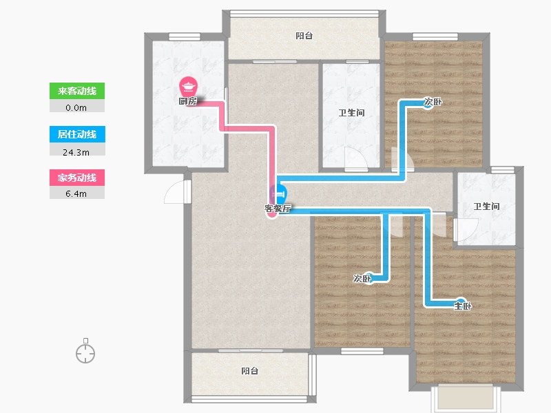 河南省-郑州市-沁园馨城-140.00-户型库-动静线