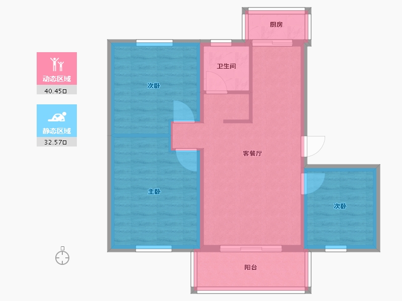 广东省-深圳市-招北小区-60.00-户型库-动静分区