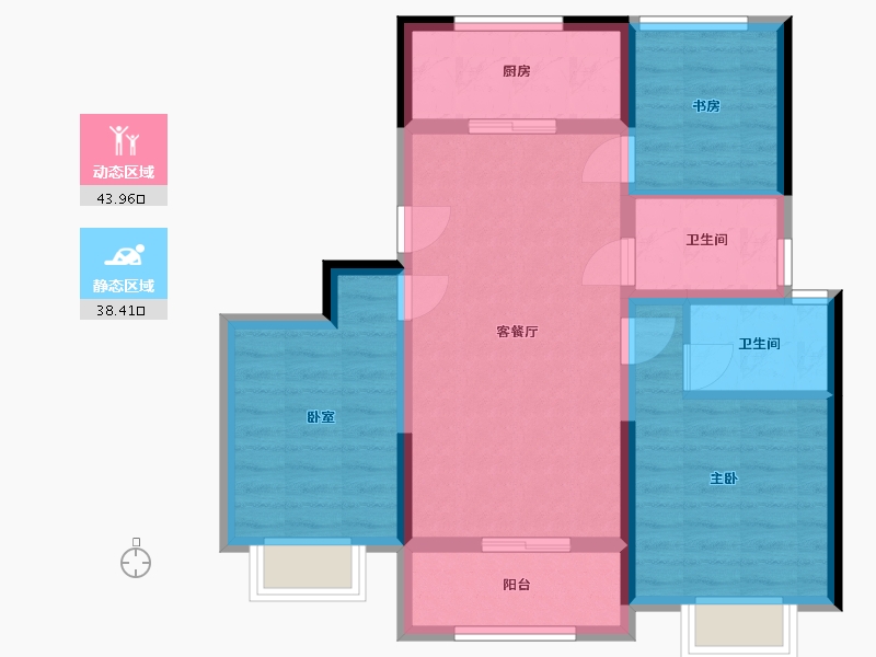 天津-天津市-意境雅居-78.00-户型库-动静分区