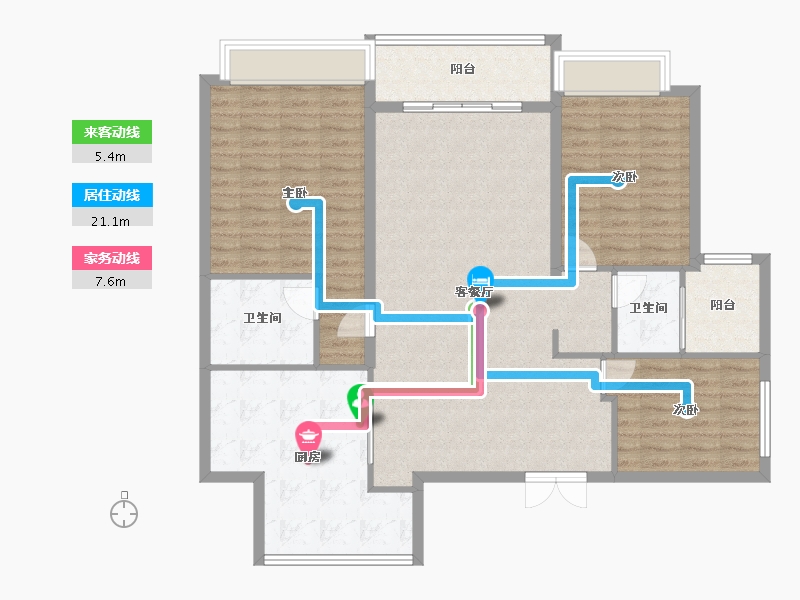 浙江省-丽水市-东春苑-120.00-户型库-动静线