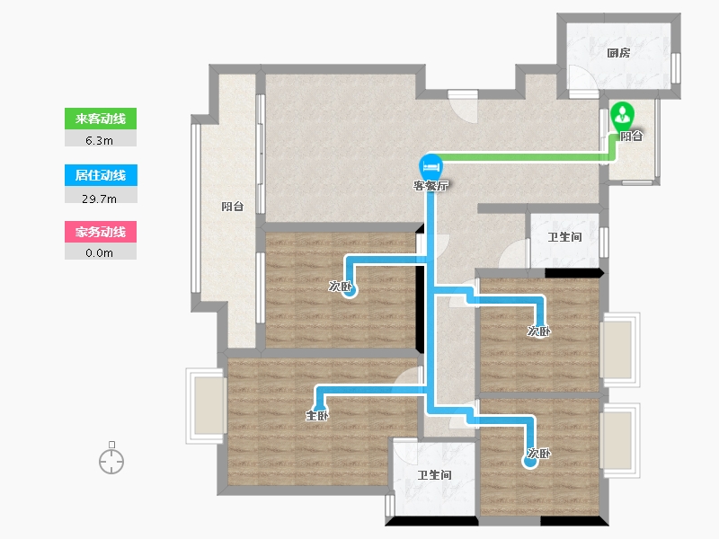 江西省-赣州市-崇义县财富广场-130.00-户型库-动静线