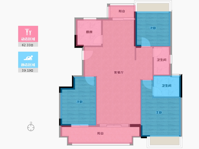 安徽省-阜阳市-成美悦府-92.18-户型库-动静分区