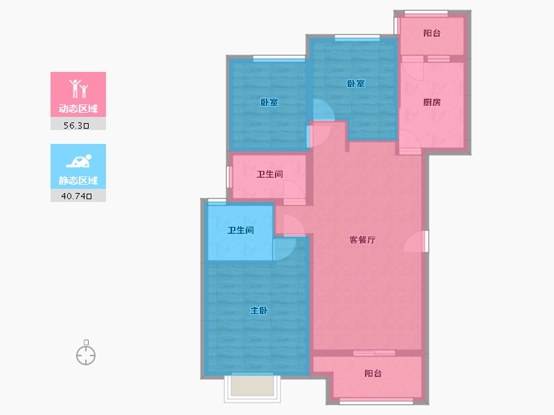 河南省-新乡市-长顺家园-90.00-户型库-动静分区