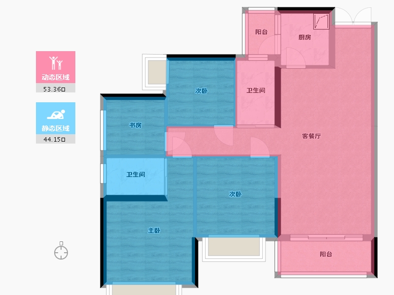 湖南省-张家界市-宁邦广场-98.00-户型库-动静分区