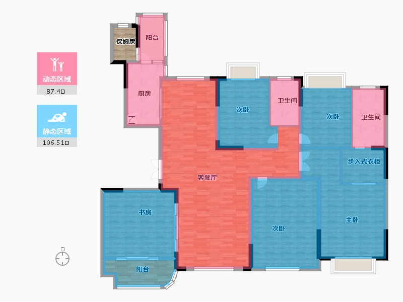 广西壮族自治区-南宁市-南宁恒大绿洲-179.00-户型库-动静分区