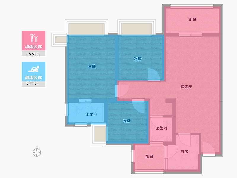 四川省-南充市-万卷山河-89.00-户型库-动静分区