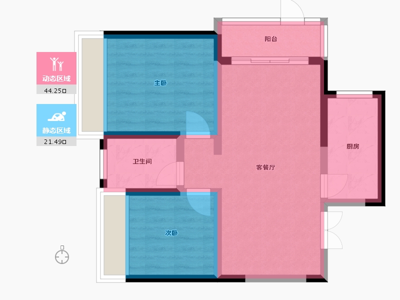 河南省-郑州市-泰宏建业国际城-58.00-户型库-动静分区