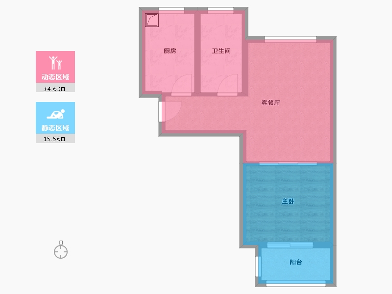 上海-上海市-臻澜苑-43.00-户型库-动静分区