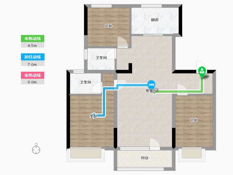 河北省-沧州市-碧桂园樾江山-100.00-户型库-动静线