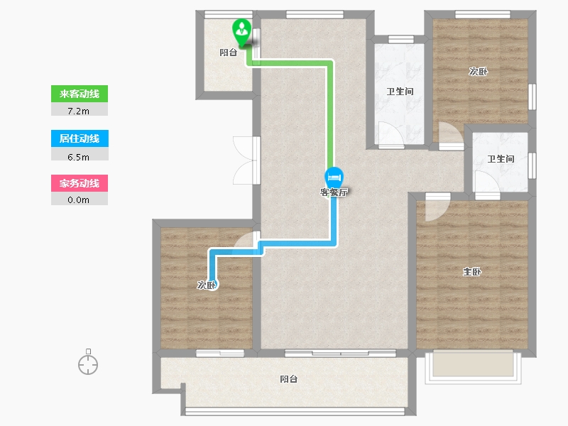 山东省-临沂市-正阳华府-110.00-户型库-动静线