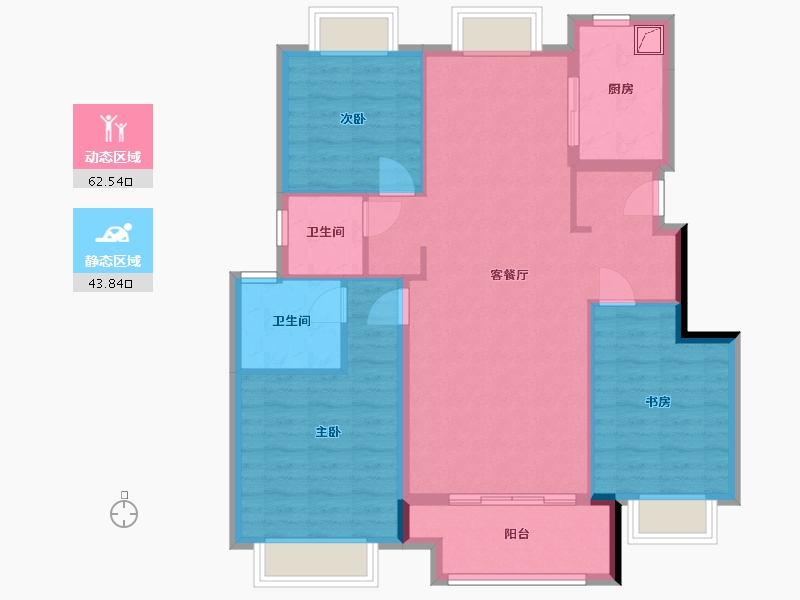 江西省-景德镇市-瓷都名府-96.00-户型库-动静分区