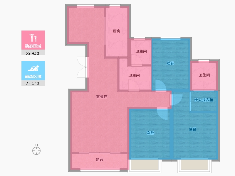 北京-北京市-樾府-123.00-户型库-动静分区