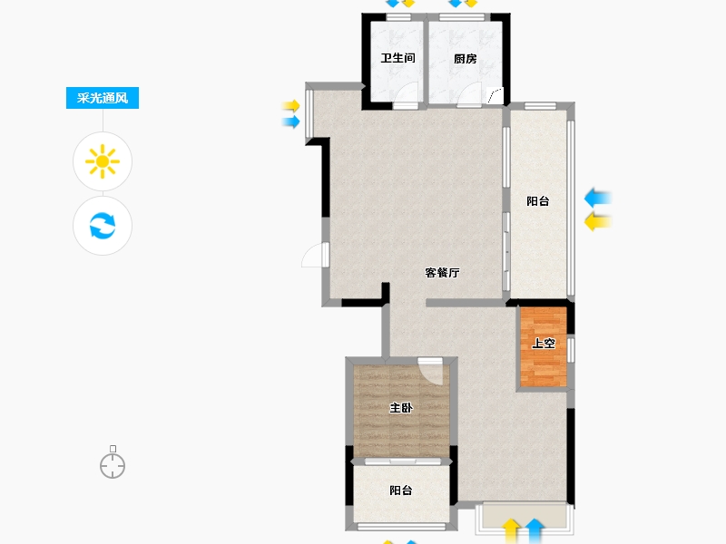 浙江省-台州市-金盘府-160.00-户型库-采光通风