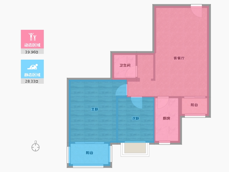 北京-北京市-东直门内北小街-8号院-61.90-户型库-动静分区