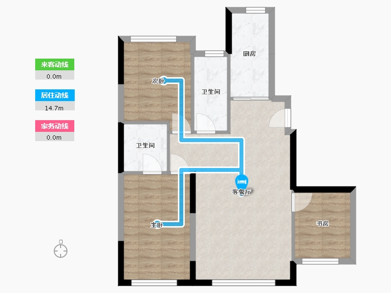 吉林省-长春市-万盛珑玺-82.00-户型库-动静线