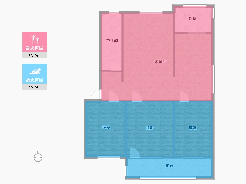 河南省-郑州市-111-90.00-户型库-动静分区