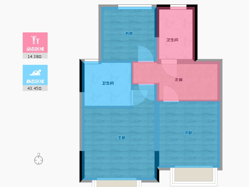 上海-上海市-金地新乐里-51.00-户型库-动静分区