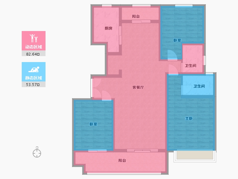 河南省-商丘市-建业城一期-122.00-户型库-动静分区