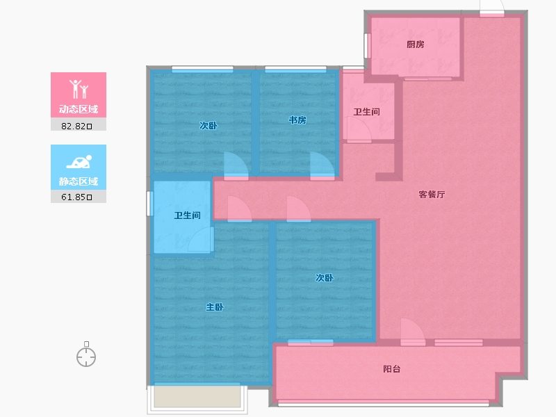 山东省-日照市-天宁君悦府南区-130.00-户型库-动静分区