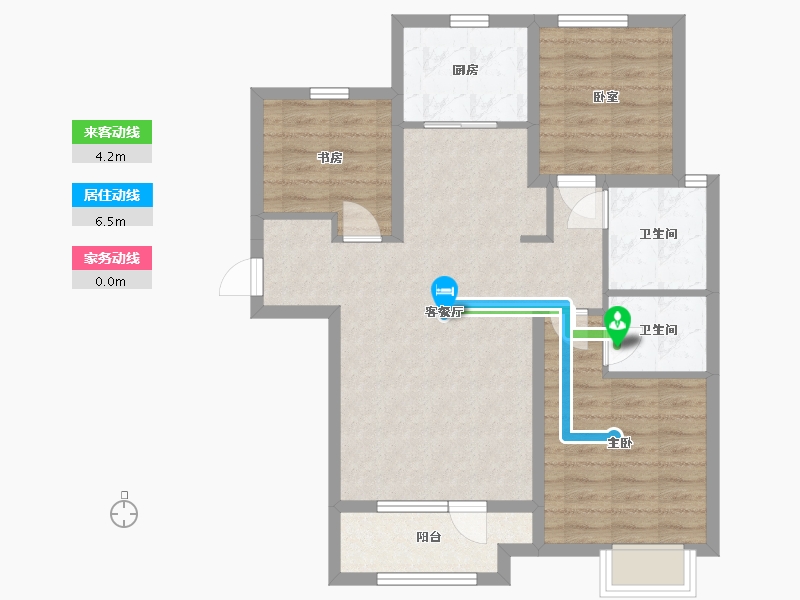 河北省-衡水市-桃城壹号-100.00-户型库-动静线