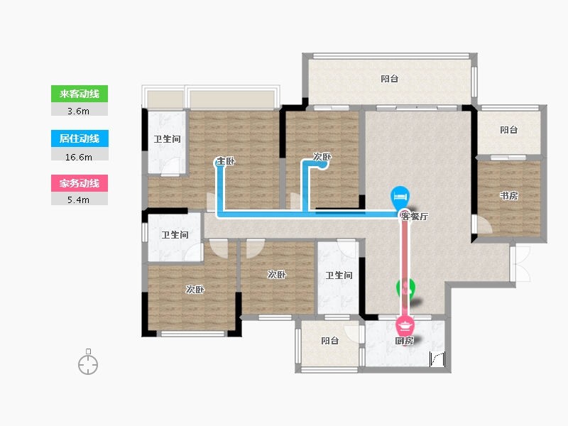 广东省-韶关市-白云天滨江壹号-148.00-户型库-动静线