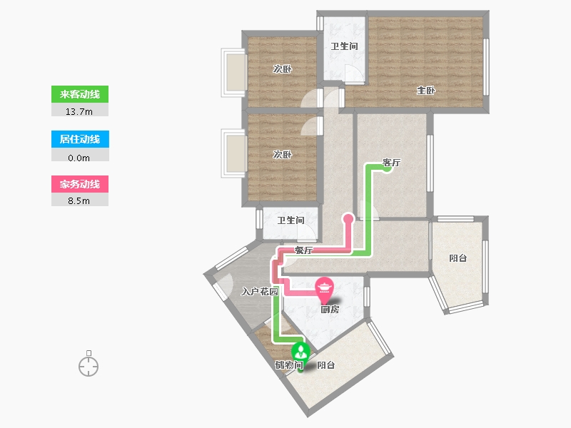 四川省-成都市-凯丽滨江花园-147.00-户型库-动静线