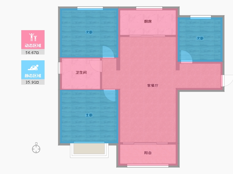 山西省-晋中市-状元府-85.00-户型库-动静分区