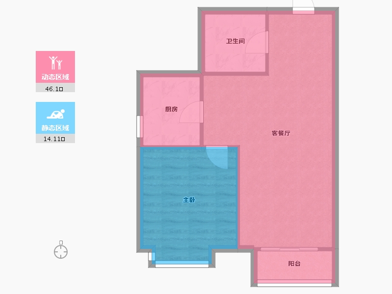 河北省-廊坊市-盛世家园-65.00-户型库-动静分区